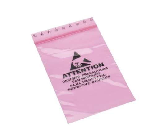 Luxorparts Antistatisk Pink Poly-påse 102x152 mm 100-pack