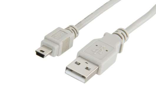Mini-USB-kabel Grå 0,5 m