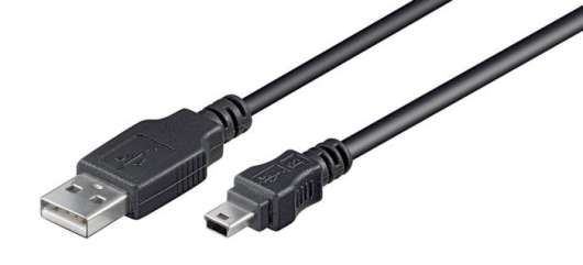 Mini-USB-kabel Svart 0,15 m