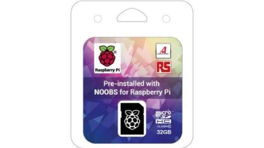 Minneskort för Pi 4, microSDHC, 32GB, förinstallerat med NOOBS