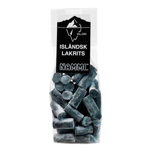 Nammi Salmiakbitar Isländsk Lakrits - 140 gram