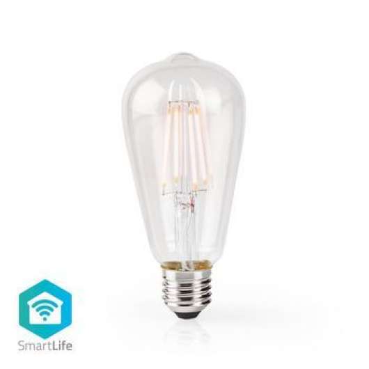 Nedis Wi-Fi Smart LED-lampa | E27 | ST64 | 5 W | E500 lm