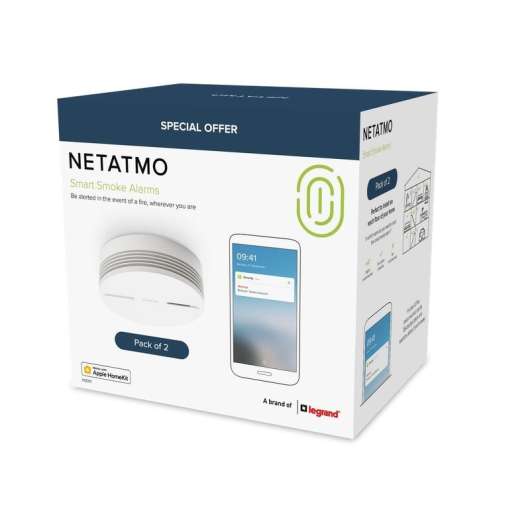 Netatmo Smart Smoke Alarm 2-pack