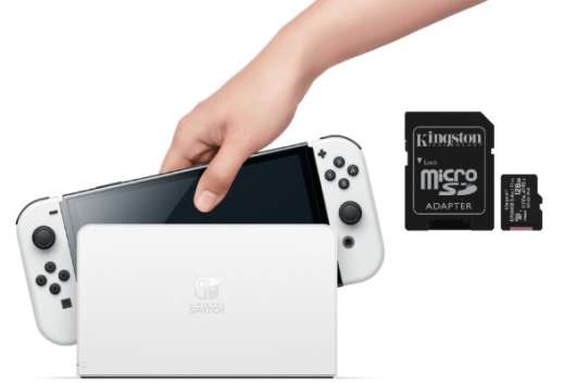 Nintendo switch + kingston microsdxc canvas select plus - 128gb