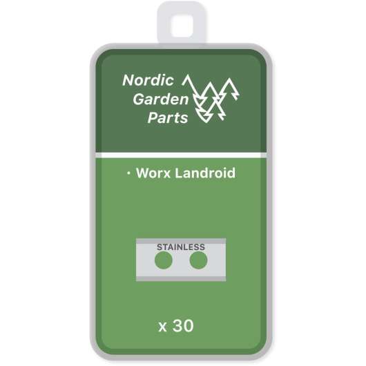 Nordic Garden Parts Knivar till Worx Landroid robotgräsklippare 30 st.