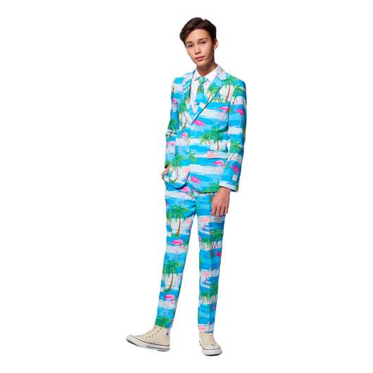 OppoSuits Teen Flaminguy Kostym - 134/140