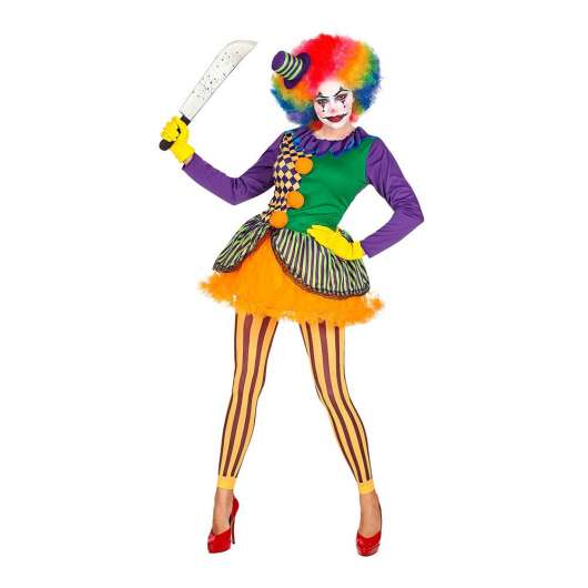 Oskyldig Clown Dam Maskeraddräkt - Small