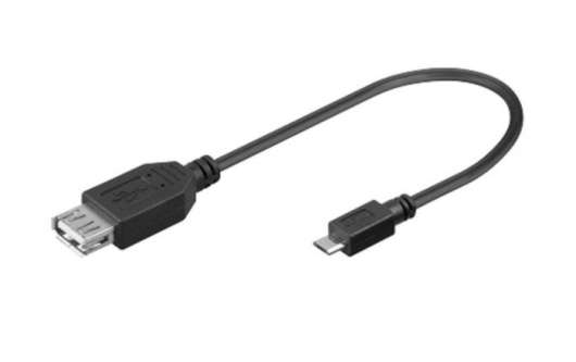 OTG-adapter med kabel 0,2 m