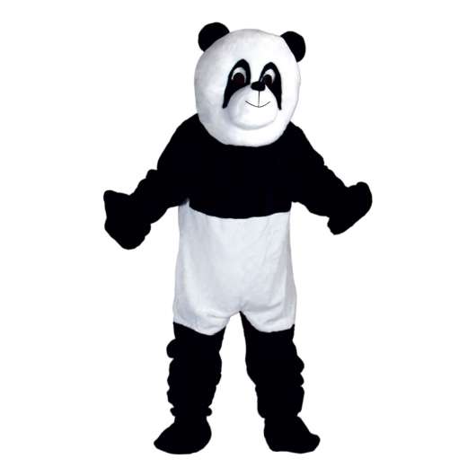Pandamaskot Deluxe Maskeraddräkt - One size