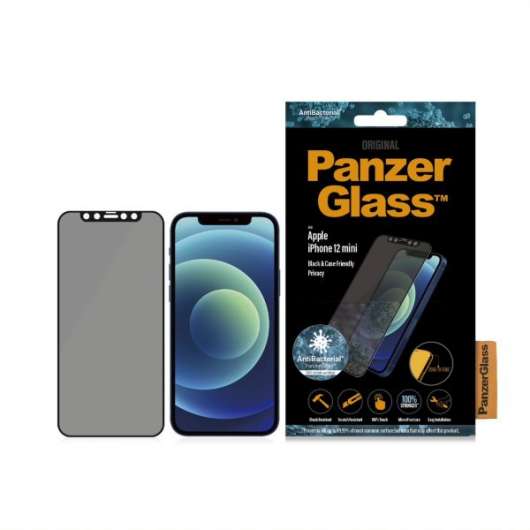 PanzerGlass Apple iPhone 12 mini Case Friendly Privacy Skärmskydd