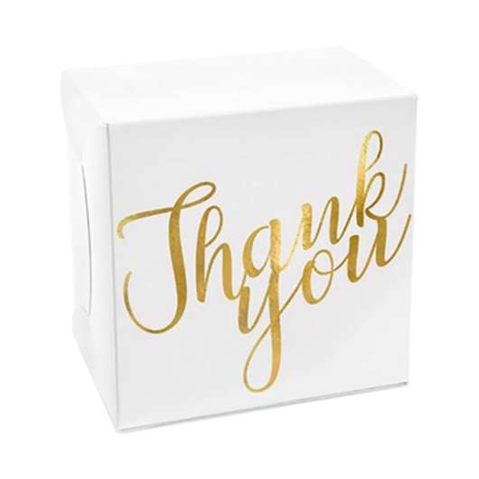 Papperbox Thank You Roséguld/Guld - Guld