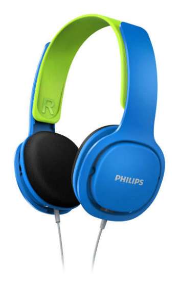 Philip Kids hörlur on-ear SHK2000BL/00 - Blue/Green