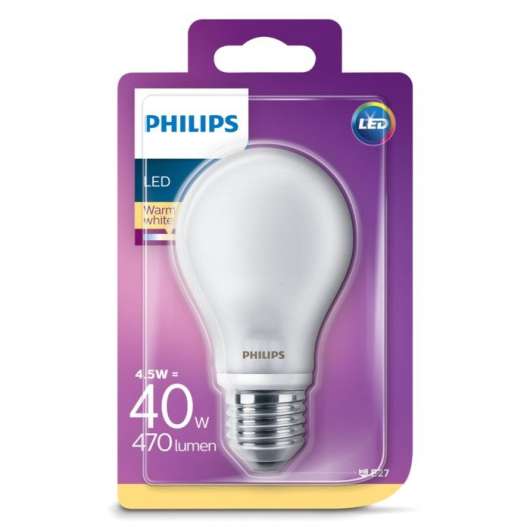 Philips Globlampa LED E27 470 lm
