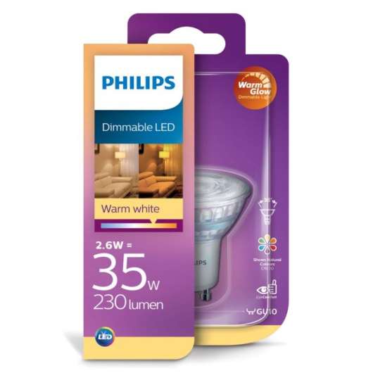 Philips LED-lampa GU10 230 lm