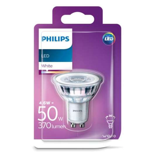 Philips LED-lampa GU10 370 lm