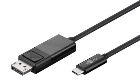 Plexgear USB-C-kabel till Displayport 1 m