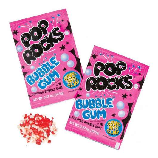Pop Rocks Bubble Gum - 50-pack