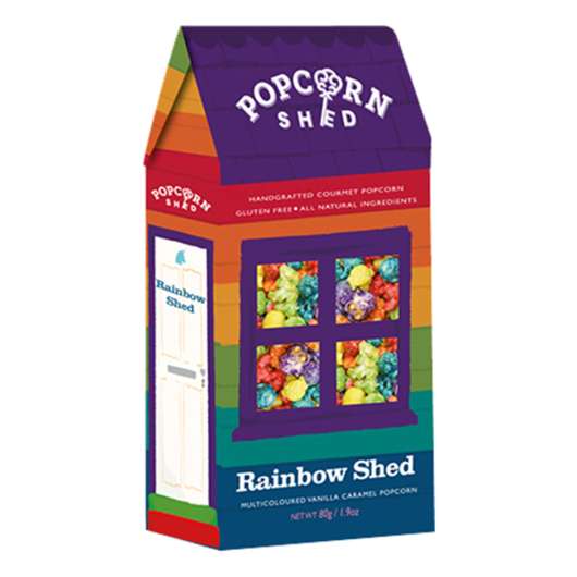 Popcorn Rainbow Shed Vanilj Karamell