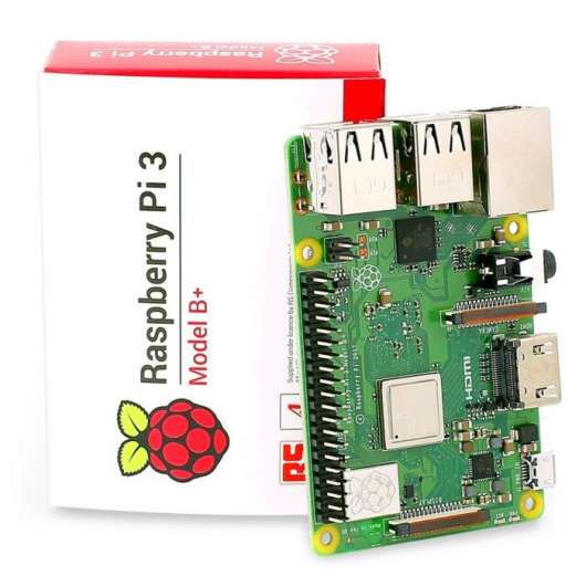 Raspberry Pi 3 Model B+ Enkortsdator