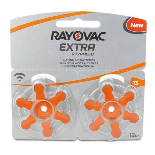 Rayovac Hörapparatsbatterier Orange ZA13 12-pack