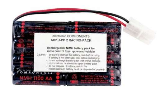 RC-batteripack NiMH 9,6 V 2000 mAh