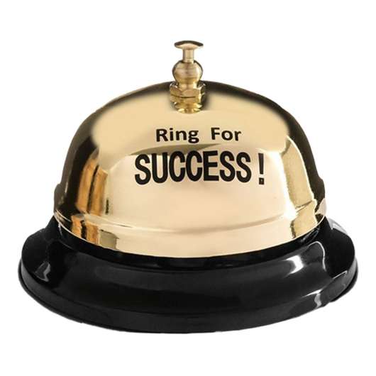 Receptionsklocka Ring for Success!