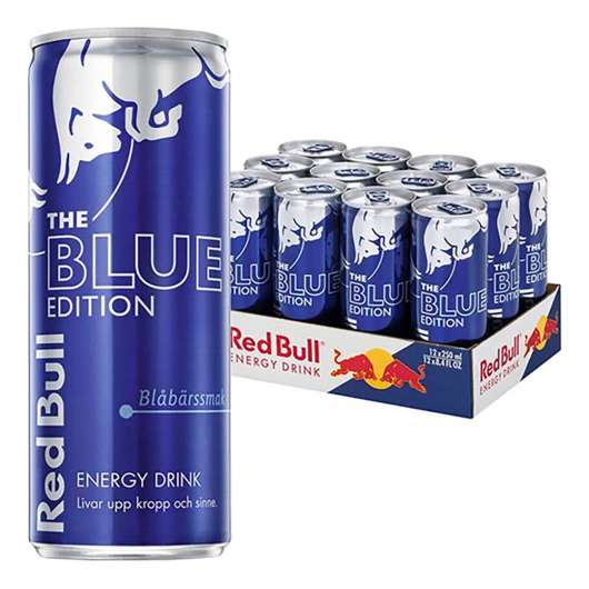 Red Bull Blue Energidryck - 12-pack