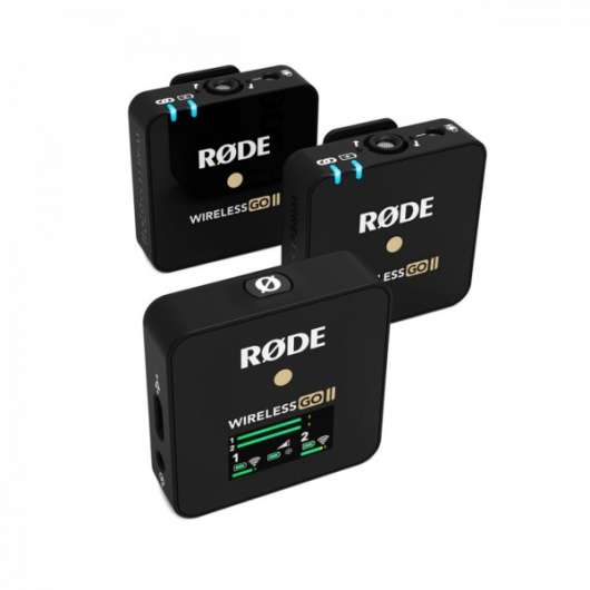RODE Wireless GO II 2-to-1 med inb.mik. och ljudkort