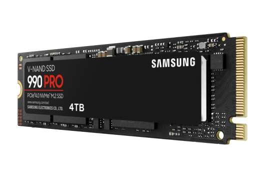 Samsung 990 Pro series SSD 4TB M.2 (MZ-V9P4T0BW)