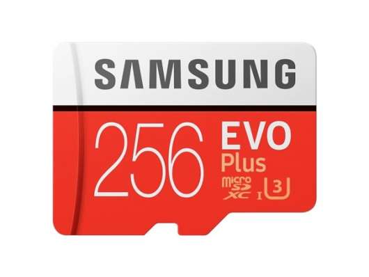 Samsung EVO+ 256 GB / MicroSDXC / Class 10 / UHS-I U3 / Adapter