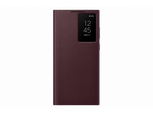 Samsung Galaxy S22 Ultra Smart Clear View Cover - Burgundy