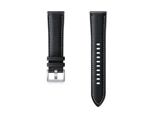 Samsung Galaxy Watch Stitch Leather Band (20 mm, S/M) - Svart