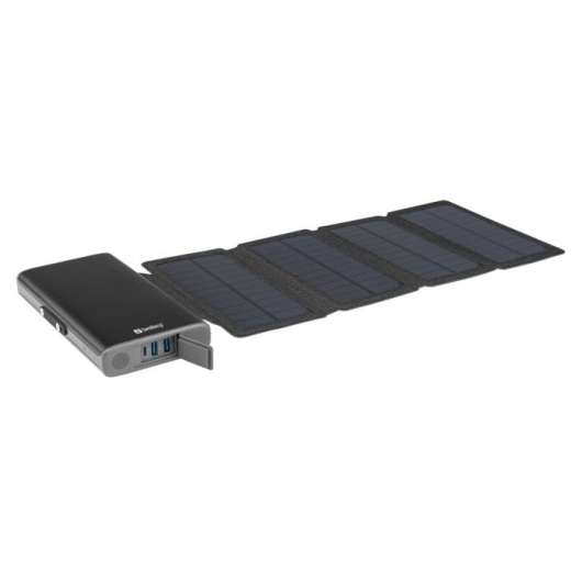 Sandberg Solar 4-Panel Powerbank med solpanel 25000 mAh