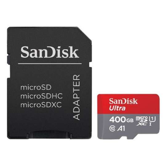 SanDisk Ultra - 400GB / 120 MB/s / microSDHC / Class 10 / UHS-I / Adapter