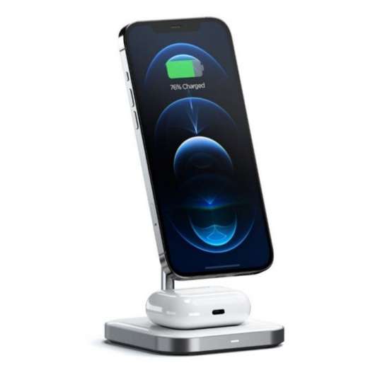 Satechi 2-in-1 Magnetic Wireless Charging Stand