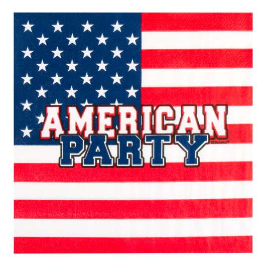 Servetter American Party - 20-pack