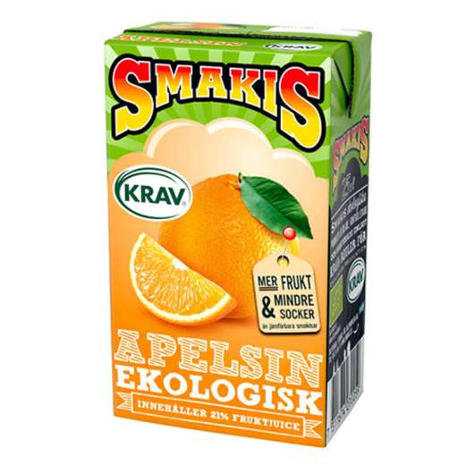 Smakis Apelsin Ekologisk - 25 cl