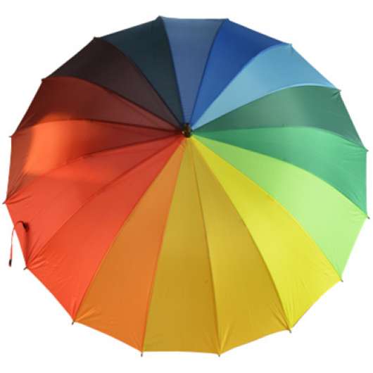 Stort Regnbågsfärgat Paraply