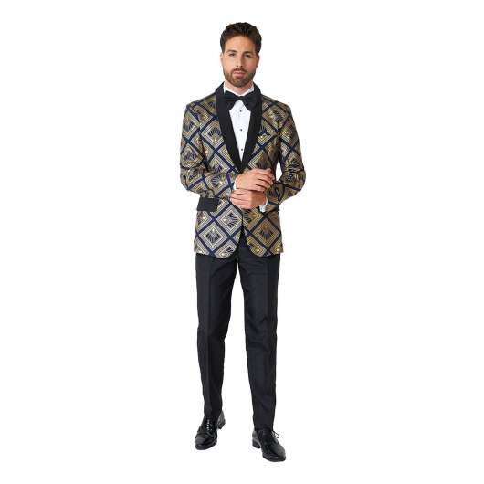 Suitmeister Art Deco Deep Navy Kostym - Medium