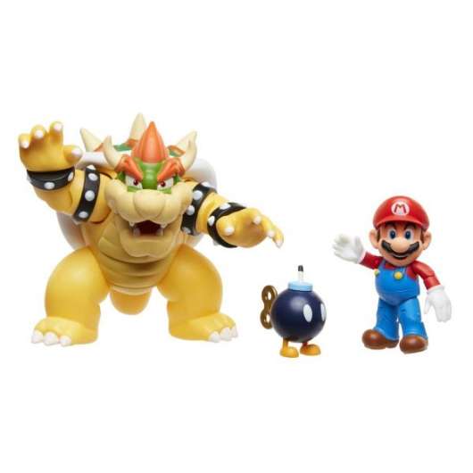 Super Mario Figurpaket Mario vs. Bowser