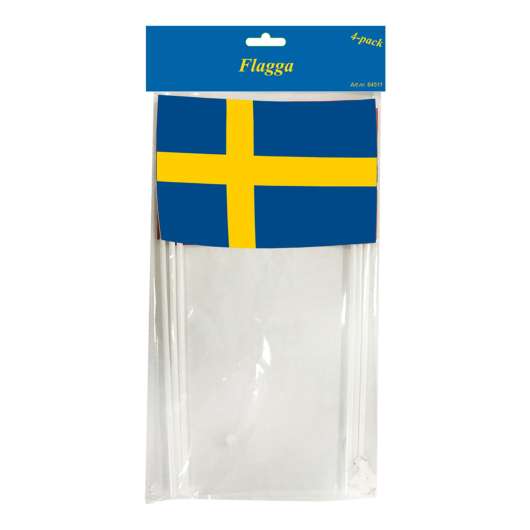 Svenska Handflaggor - 4-pack