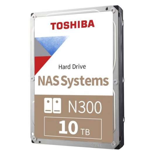 Toshiba N300 Hårddisk för NAS 3,5" 10 TB 10 TB