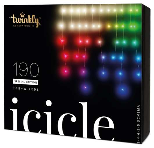 Twinkly Icicle Special Edition 190 RGB + W LEDs - Generation II