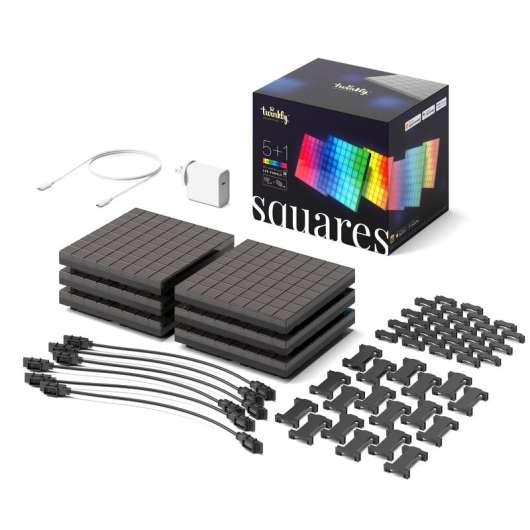Twinkly Squares - 1 Master + 5 Slaves Starter Kit
