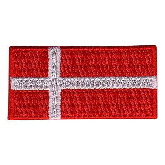 Tygmärke Flagga Danmark - Liten