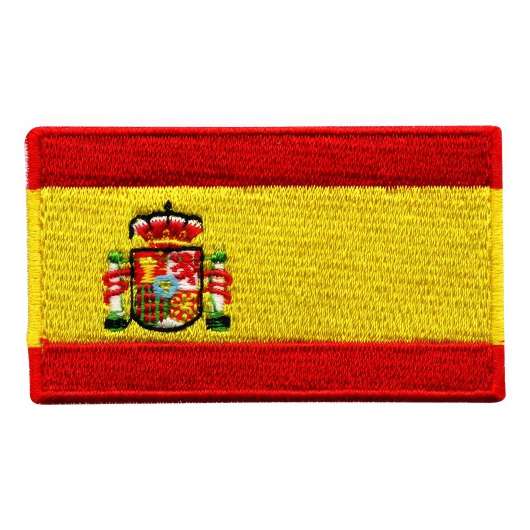 Tygmärke Flagga Spanien