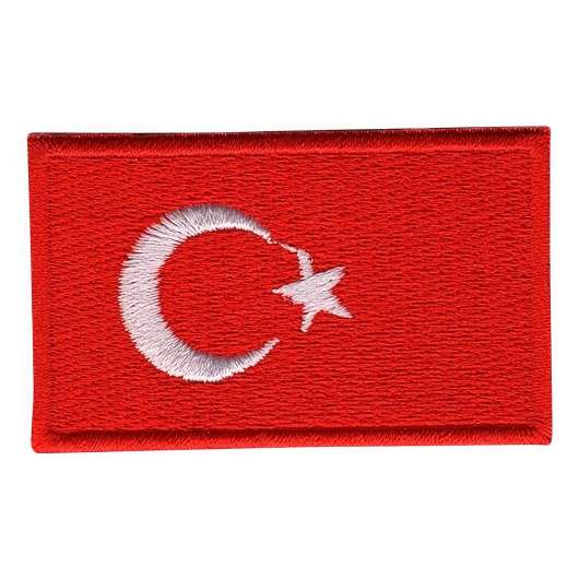 Tygmärke Flagga Turkiet