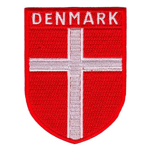 Tygmärke Flaggsköld Denmark
