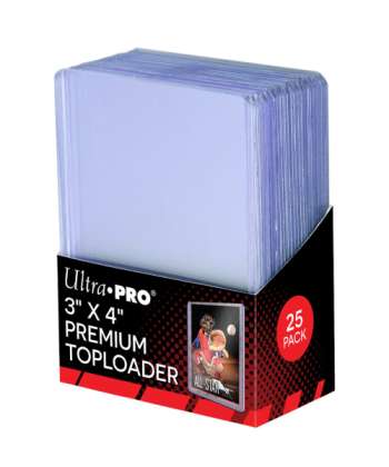 Ultra Pro 3" x 4" Toploader Premium Super Clear (25-pack)