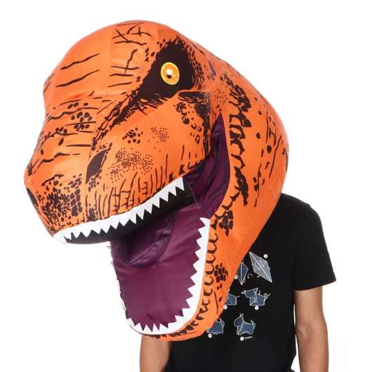 Uppblåsbar T-Rex Mask